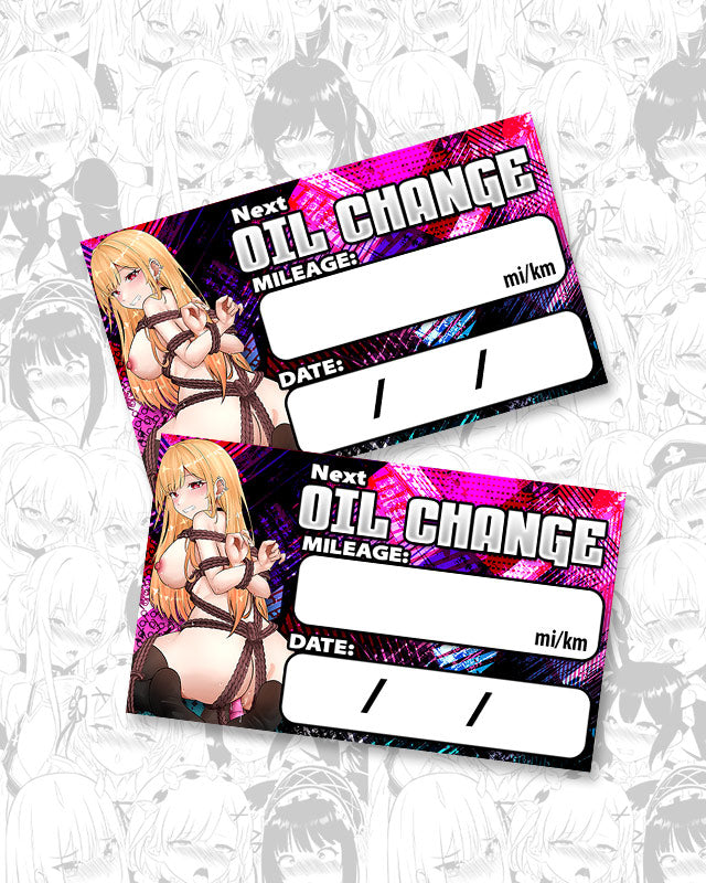 Marin Bondage Oil Change Stickers