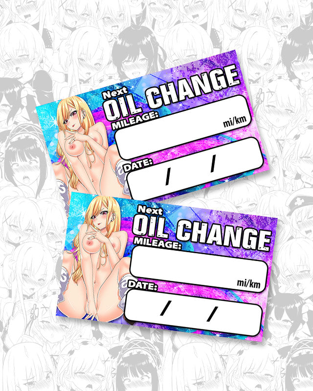 Marin Spread Oil Change Stickers