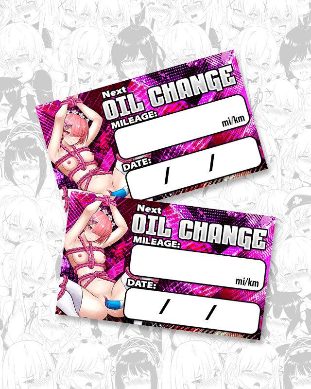 Ram Bondage Oil Change Stickers