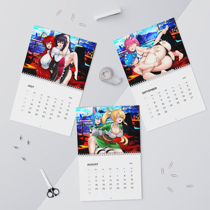 Yuri Waifus 2025 Wall Calendar