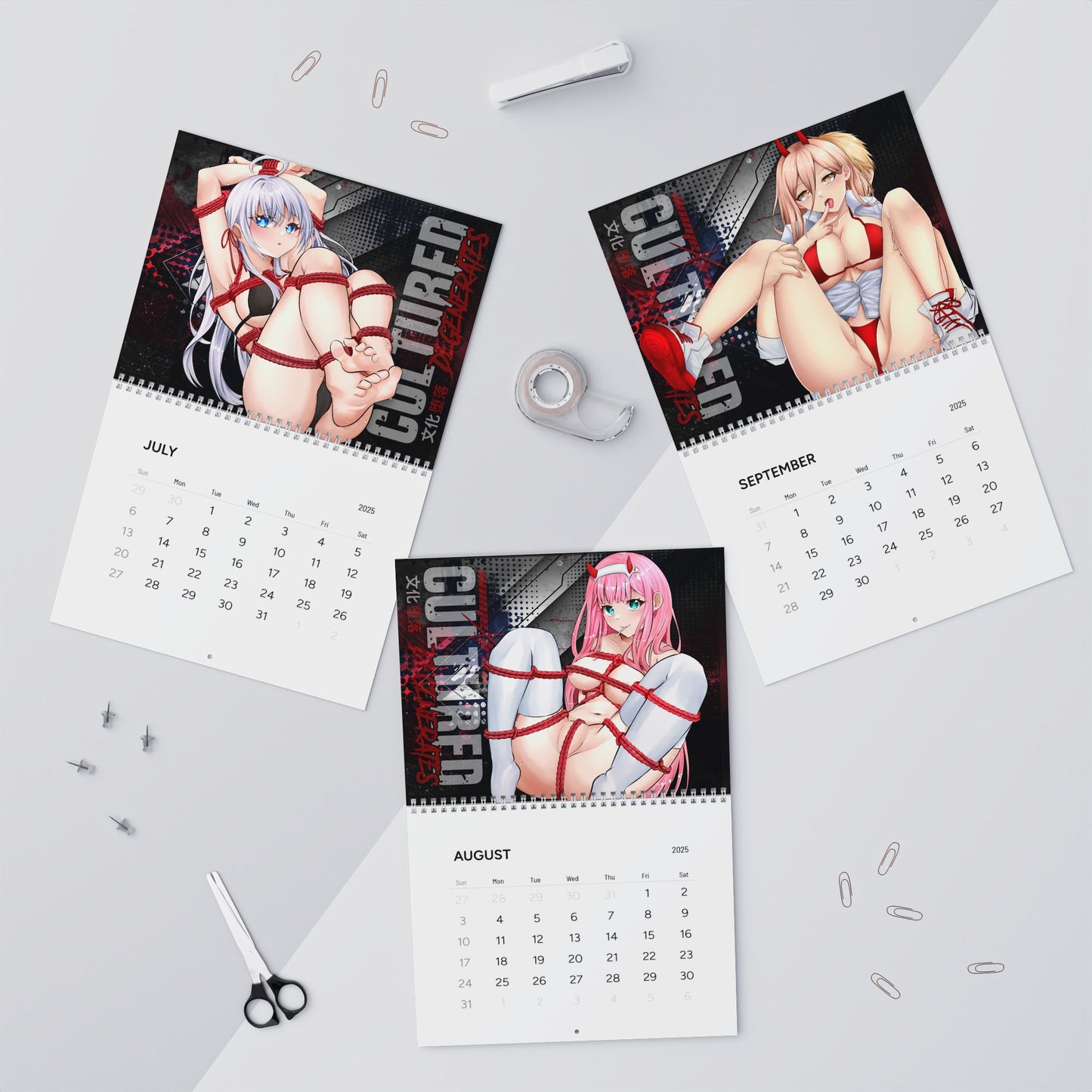 Culture Degenerates 2025 Wall Calendar