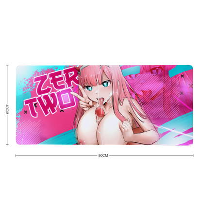 Zero Two Cultured Paizuri Desk Mat 16" x 35"