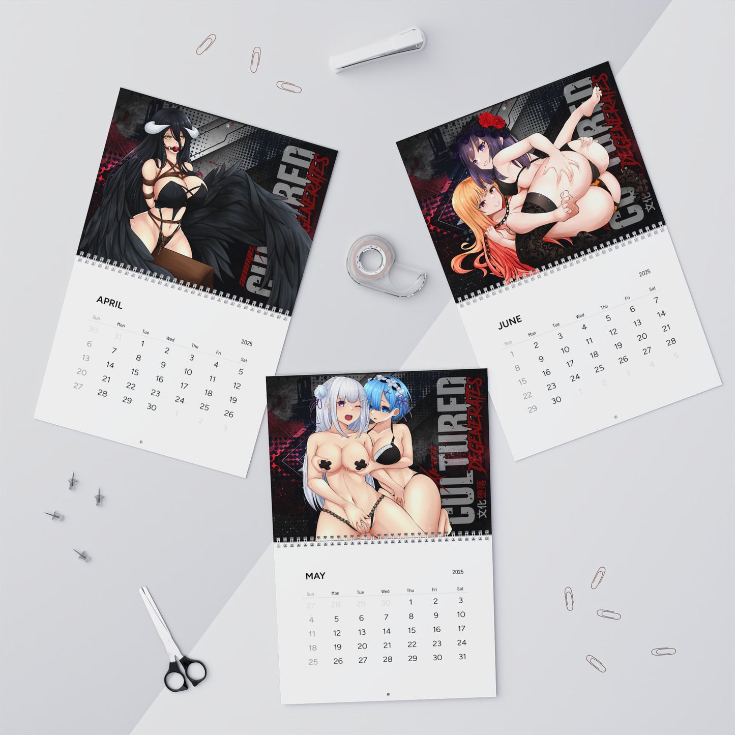 Culture Degenerates 2025 Wall Calendar