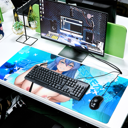 Esdeath Cultured Paizuri Desk Mat 16" x 35"