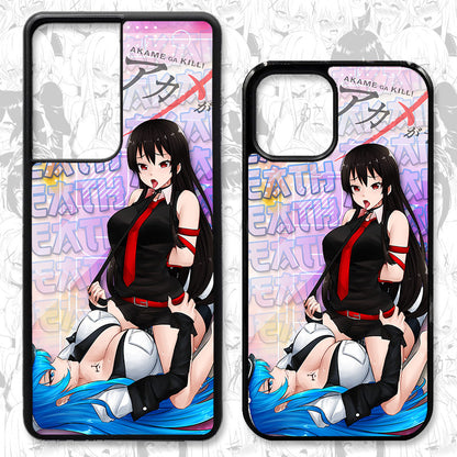 Akame Esdeath Strap-on Cell Phone Cases