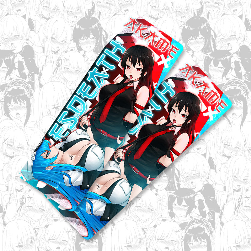 Akame Esdeath Strap-on Metal Bookmarks