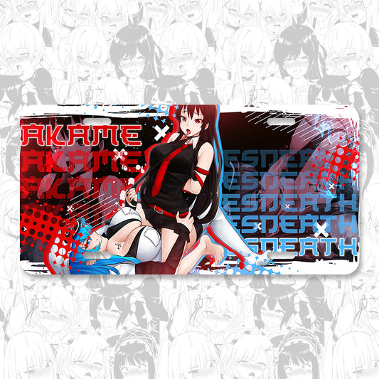 Akame Esdeath Strap-on License Plates