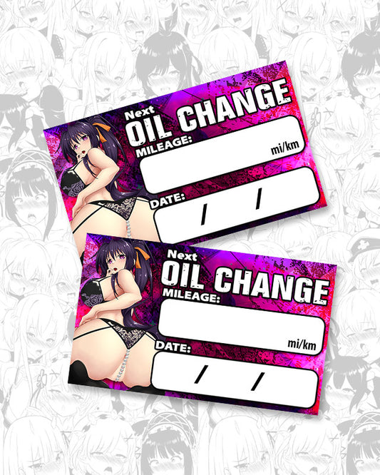 Akeno Lingerie Oil Change Stickers