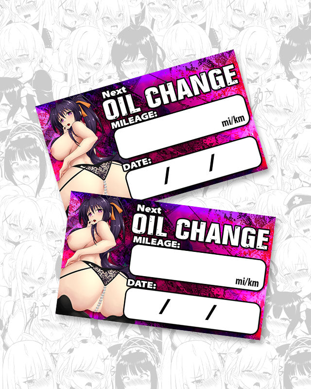 Akeno Lingerie Oil Change Stickers