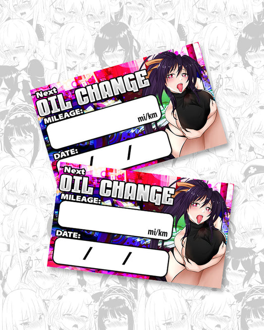 Akeno Paizuri Oil Change Stickers