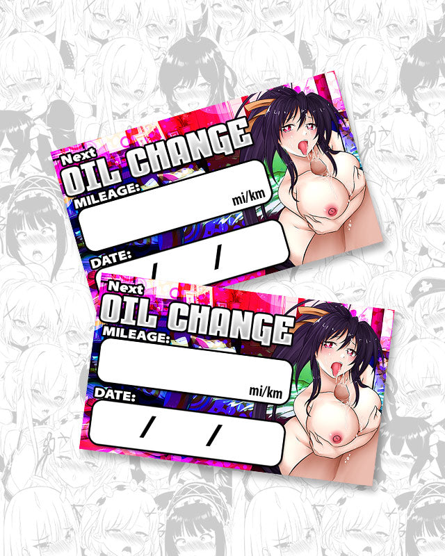 Akeno Paizuri Oil Change Stickers