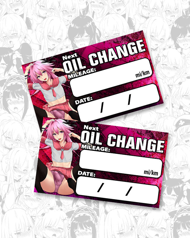 Astolfo Oil Change Stickers