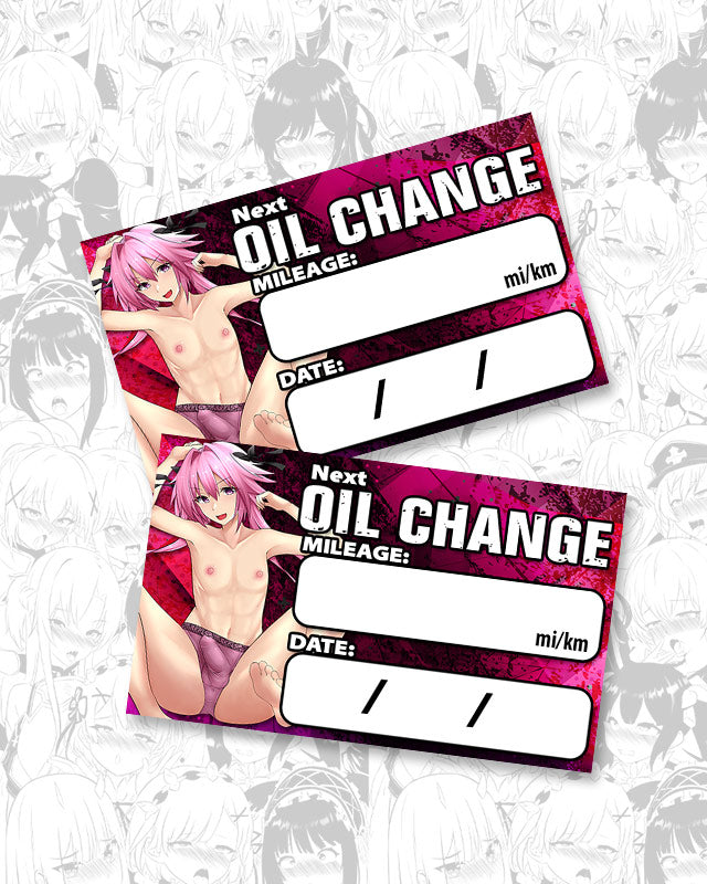 Astolfo Oil Change Stickers