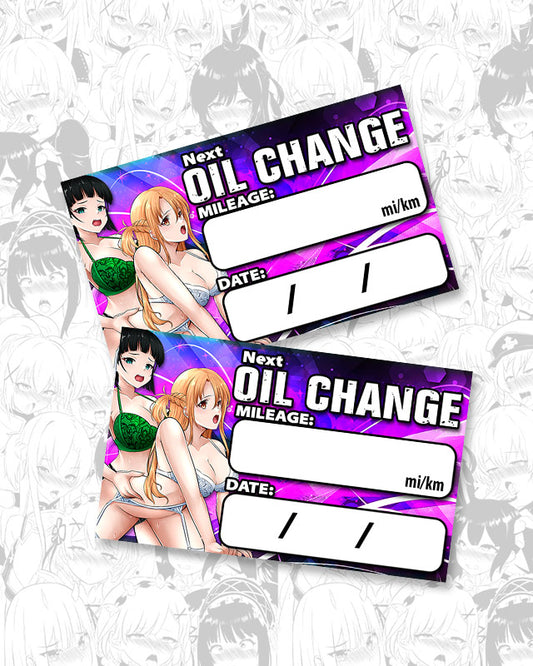 Asuna Suguha Oil Change Stickers