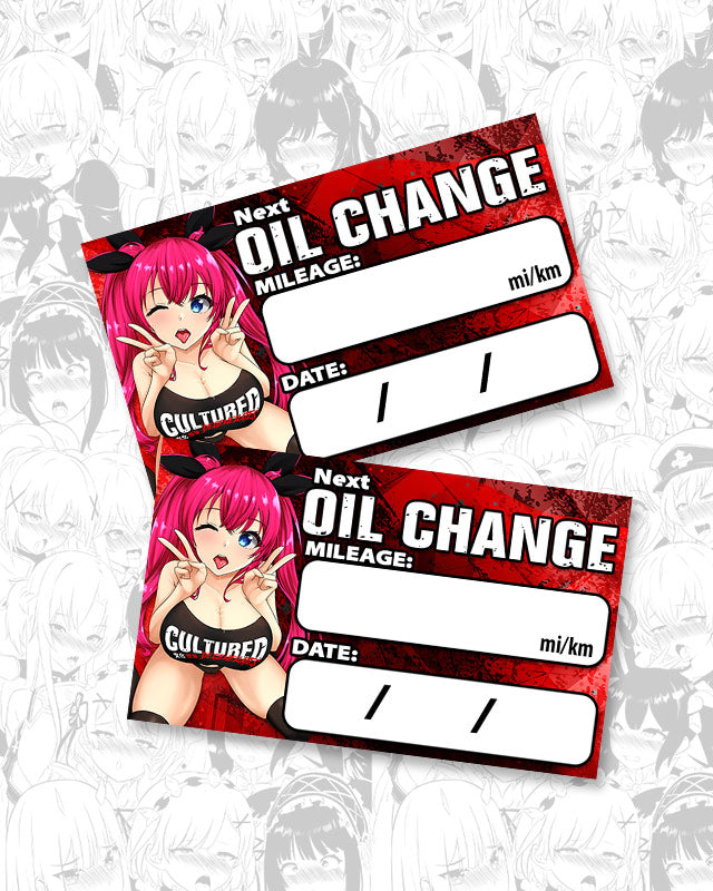 Ayaka Oil Change Stickers