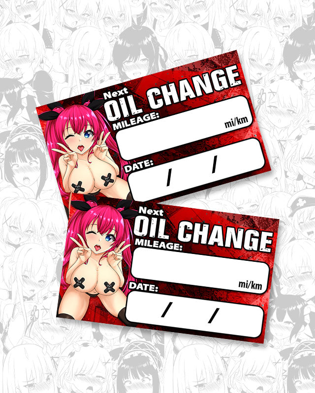 Ayaka Oil Change Stickers