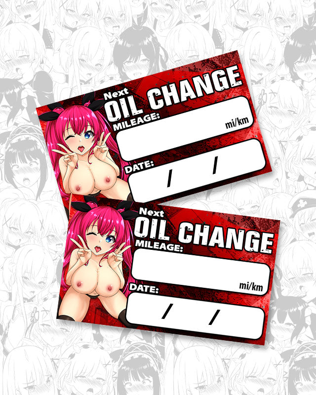 Ayaka Oil Change Stickers