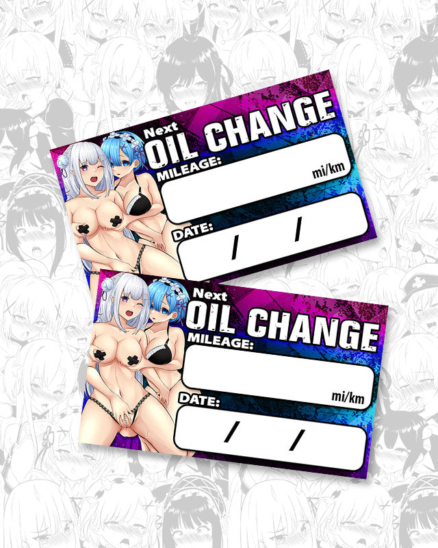 Emilia Rem Oil Change Stickers