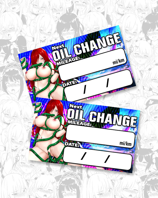 Erza Tentacles Oil Change Stickers