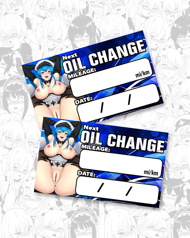 Esdeath Full Nelson Oil Change Stickers