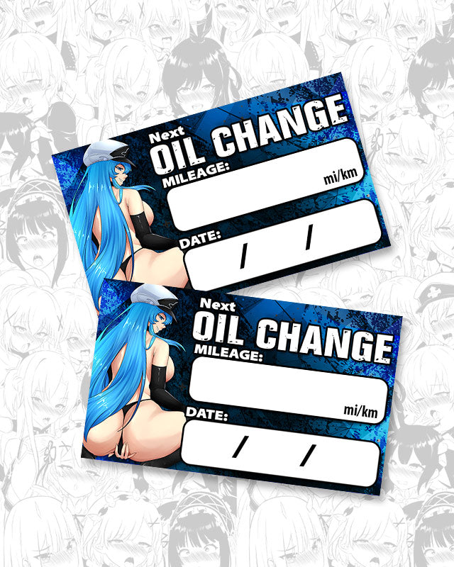 Esdeath Oil Change Stickers