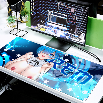 Rem Paizuri Cultured Desk Mat 16" x 35"