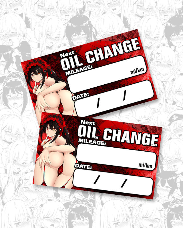 Kurumi Oil Change Stickers