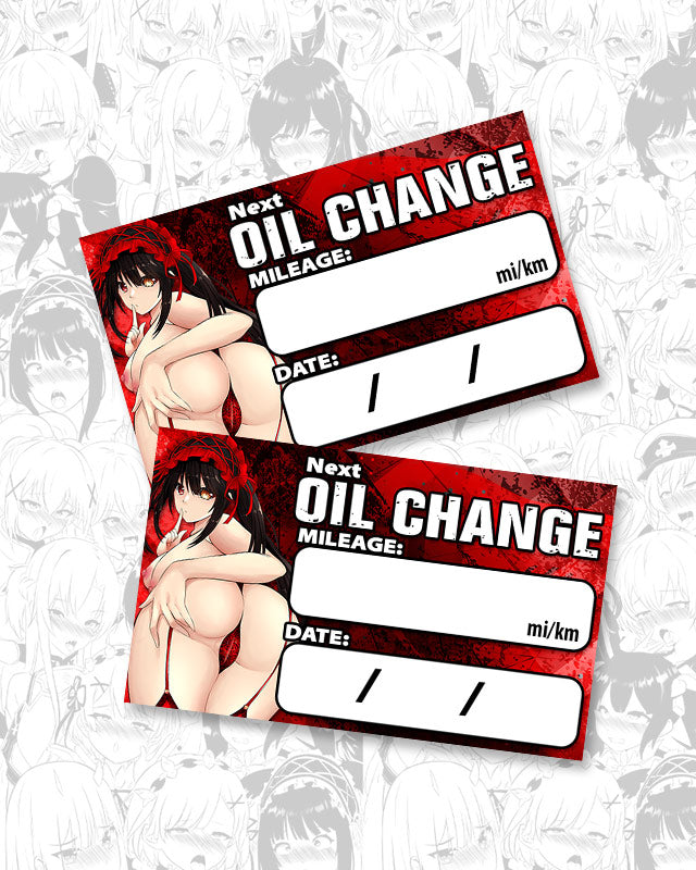 Kurumi Oil Change Stickers