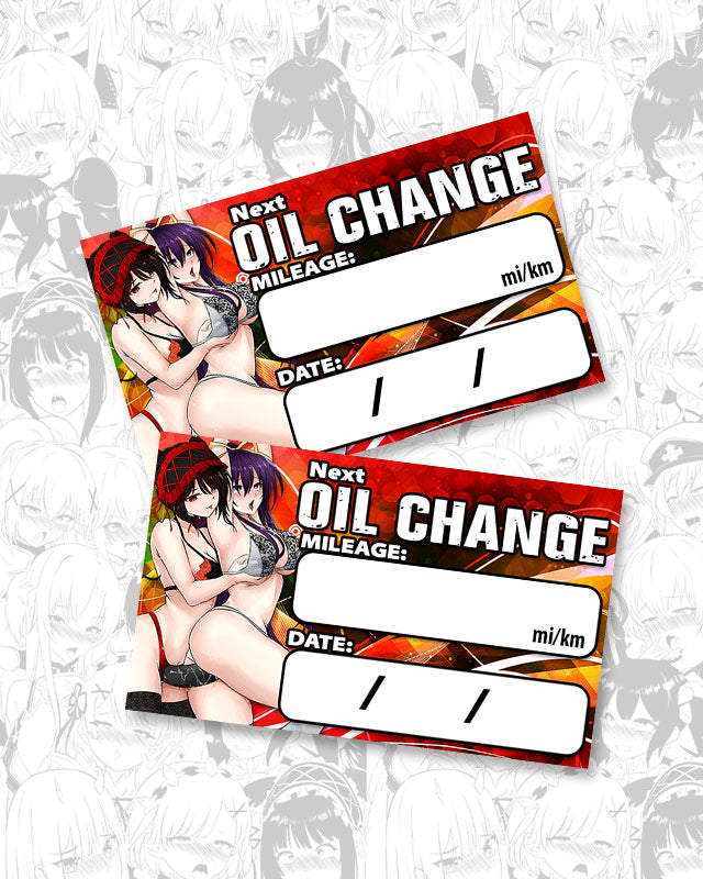 Kurumi Tohka Strap-on Oil Change Stickers