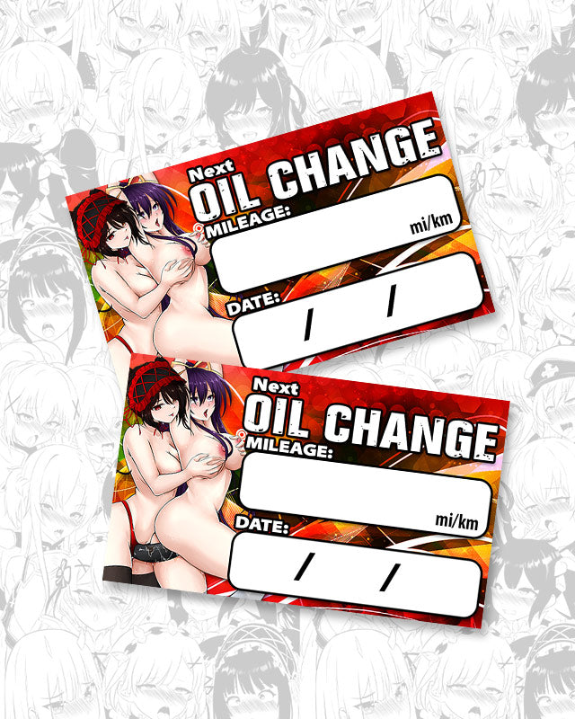 Kurumi Tohka Strap-on Oil Change Stickers