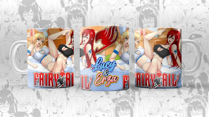 Lucy Erza Scissor Coffee Mugs