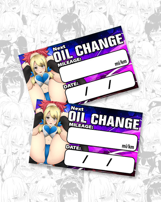 Lucy Full Nelson Oil Change Stickers