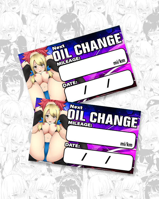 Lucy Full Nelson Oil Change Stickers