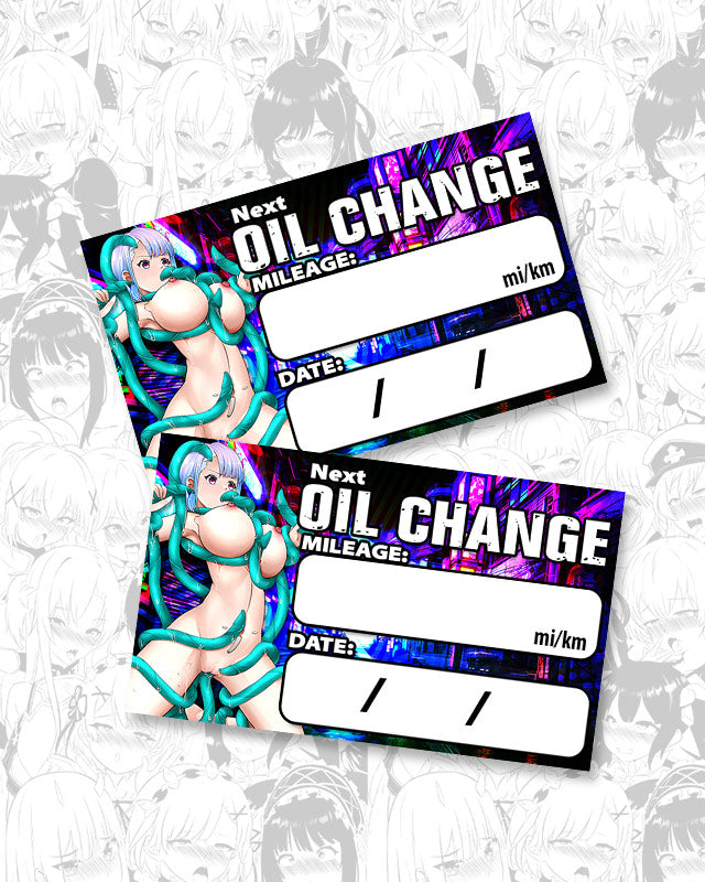 Lucy Tentacles Oil Change Stickers