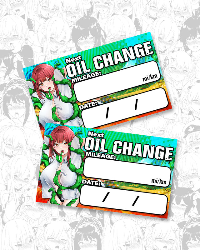 Makima Tentacles Oil Change Stickers