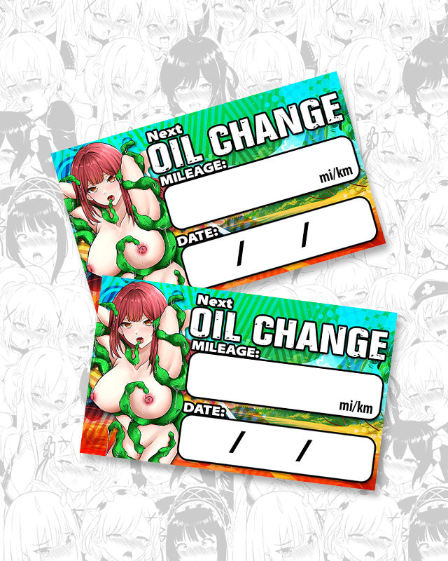 Makima Tentacles Oil Change Stickers