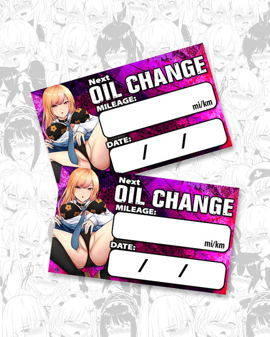 Marin Oil Change Stickers