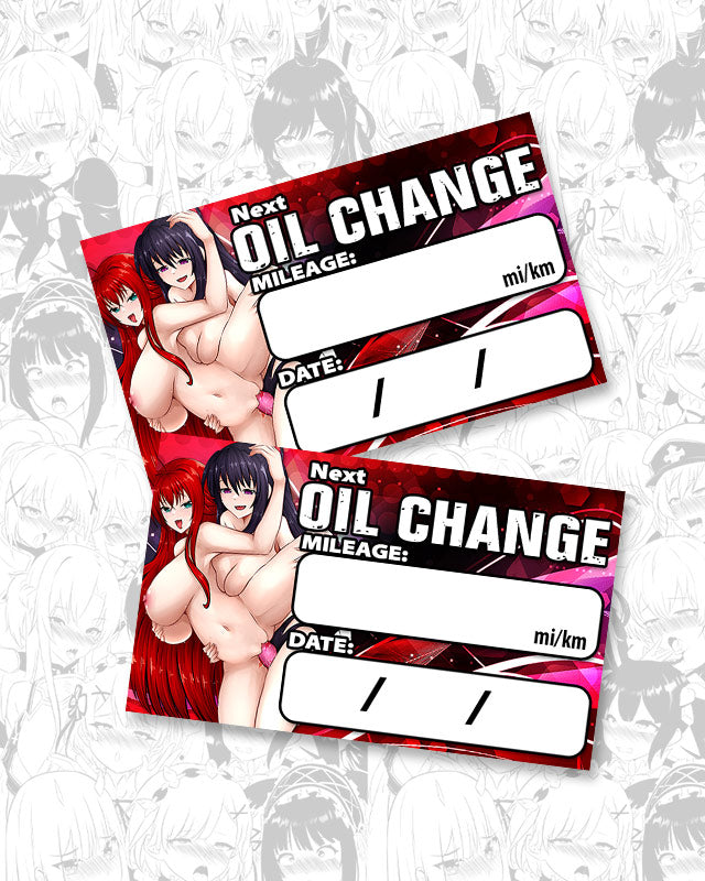 Rias Akeno Strap-on Oil Change Stickers