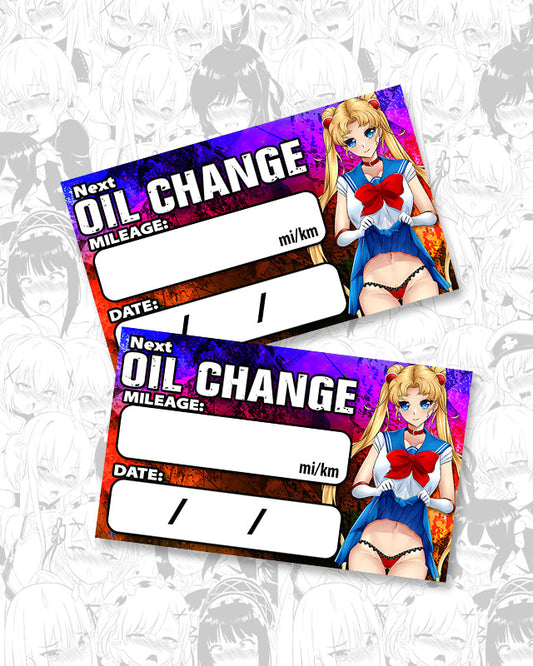 Sailor Moon Oil Change Stickers