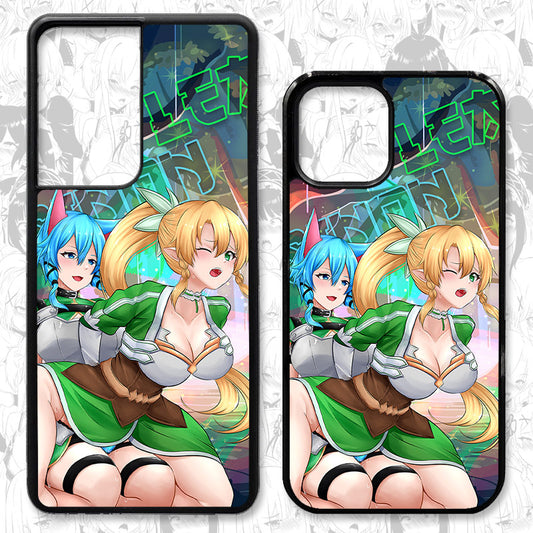 Sinon Leafa Strap-on Cell Phone Cases