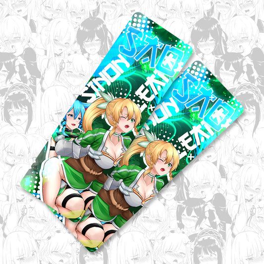 Sinon Leafa Strap-on Metal Bookmarks