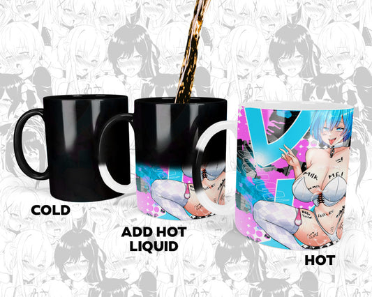 Wrecked Rem Color Changing Mugs