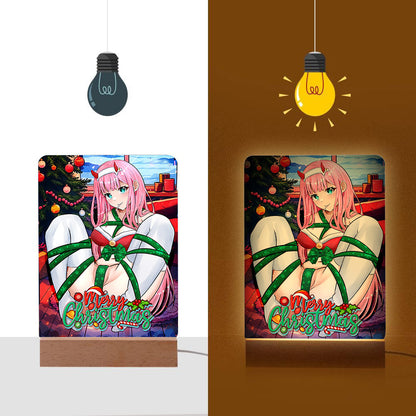 Zero Two Xmas Bondage Photo Lamp