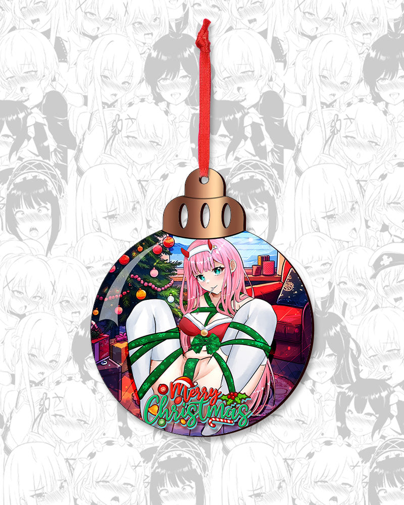 Zero Two Bondage Xmas Ornaments