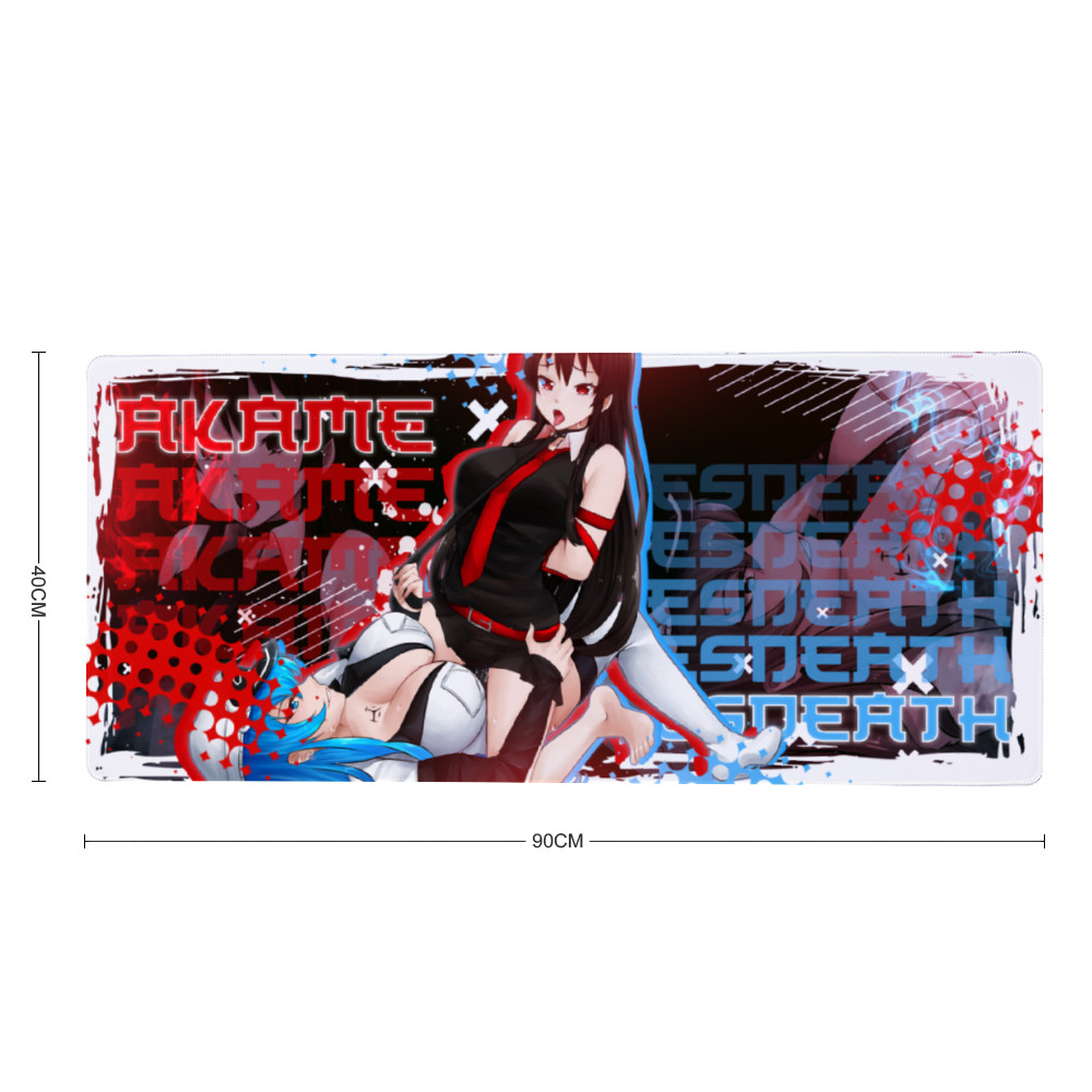 Akame Esdeath Strap-on Desk Mat 16"x35'"