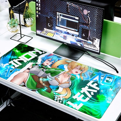 Sinon Leafa Strap-on Desk Mat 16" x 35"