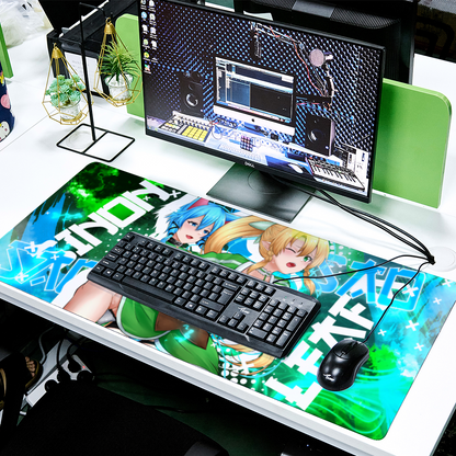 Sinon Leafa Strap-on Desk Mat 16" x 35"