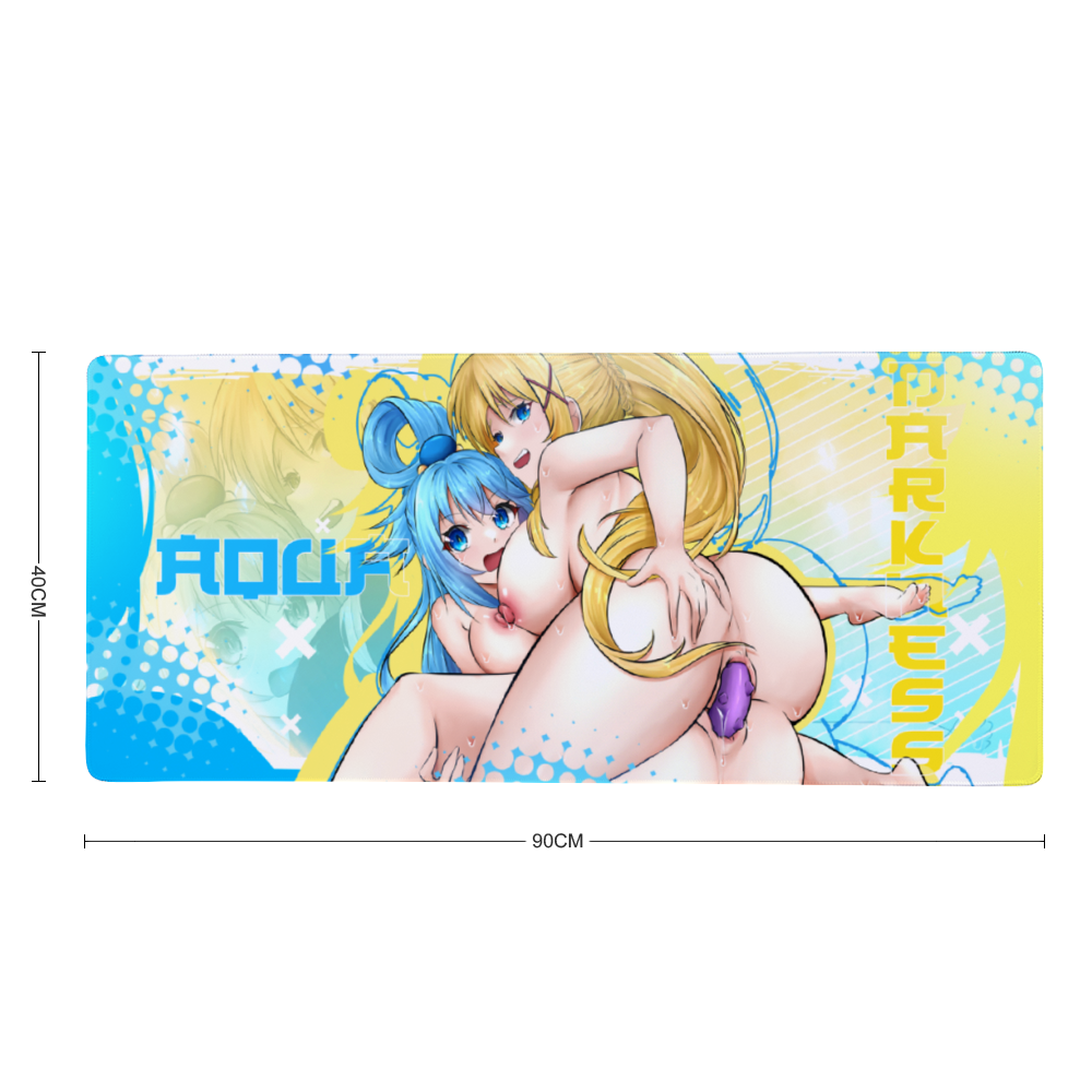 Aqua Darkness Yuri DP Desk Mat 16"x35"