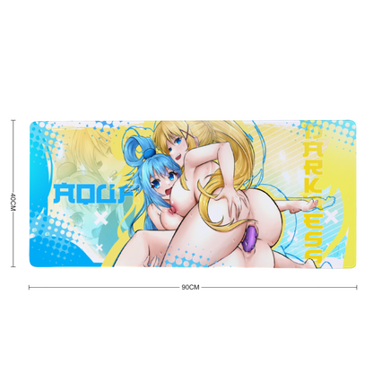 Aqua Darkness Yuri DP Desk Mat 16"x35"