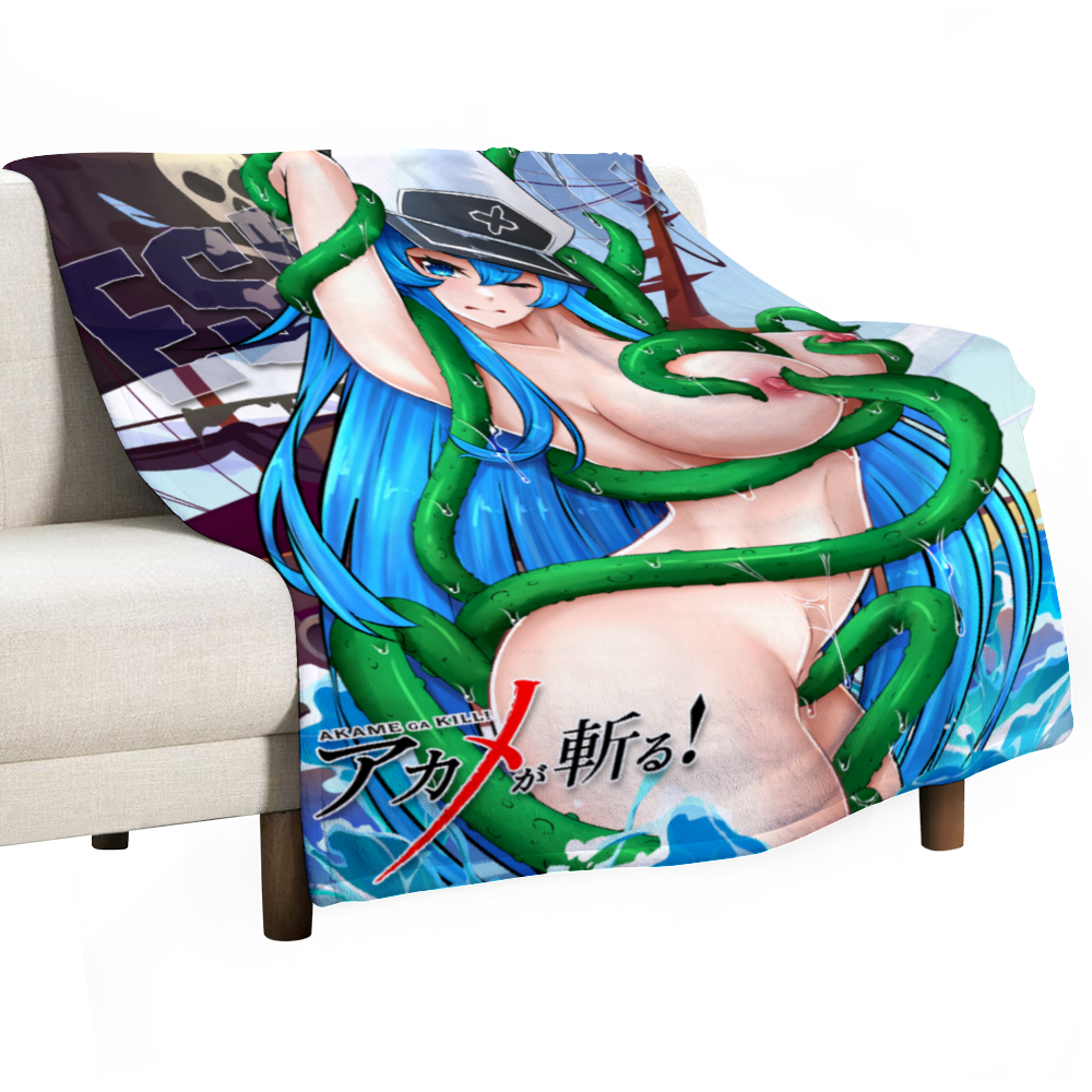 Esdeath Tentacles NSFW Flannel Blankets